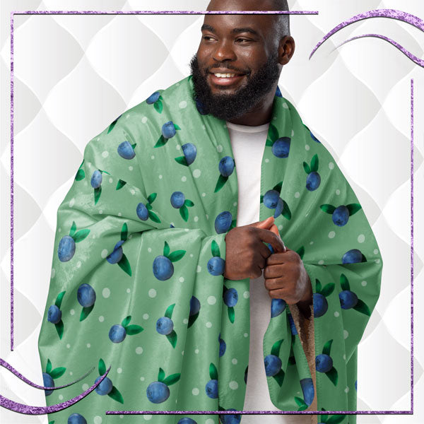 Blueberry Sherpa Blanket