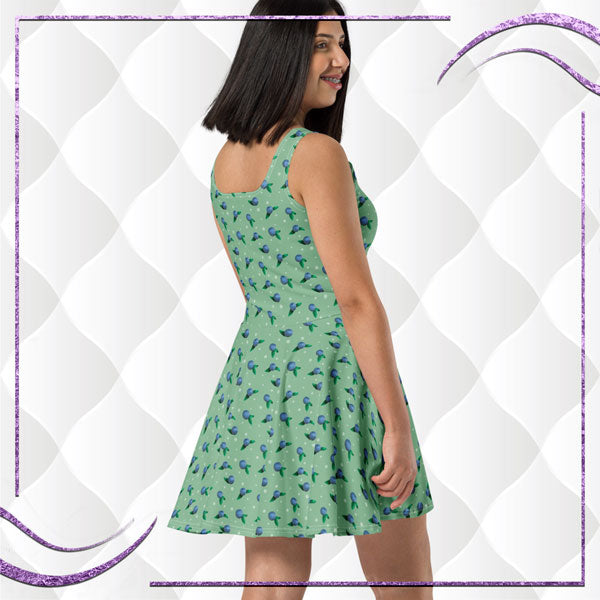 Blueberry Skater Dress