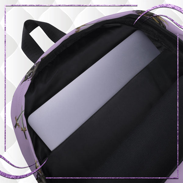 Book Dragon Patterned Backpack