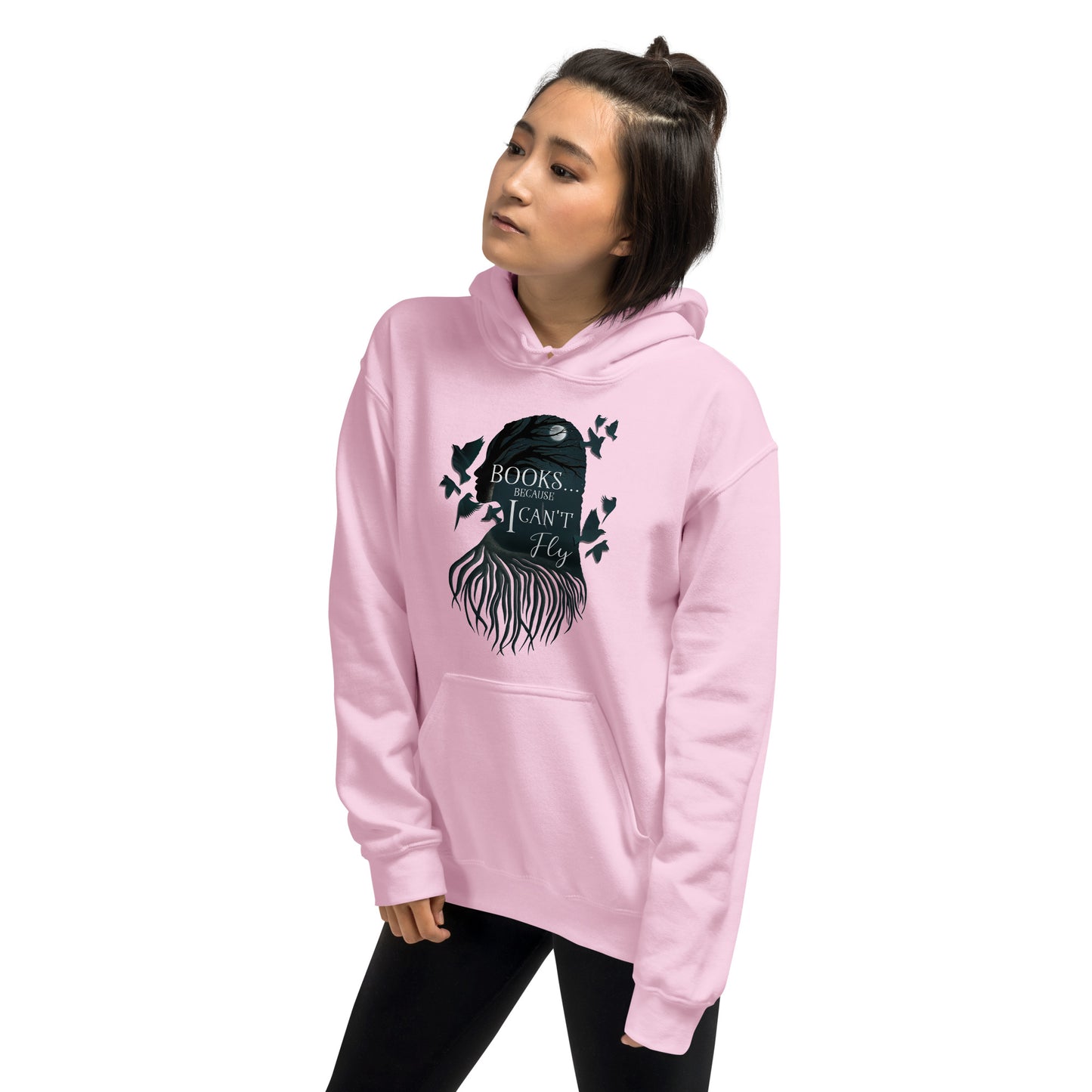 Books...Because I Can't Fly Unisex Hoodie