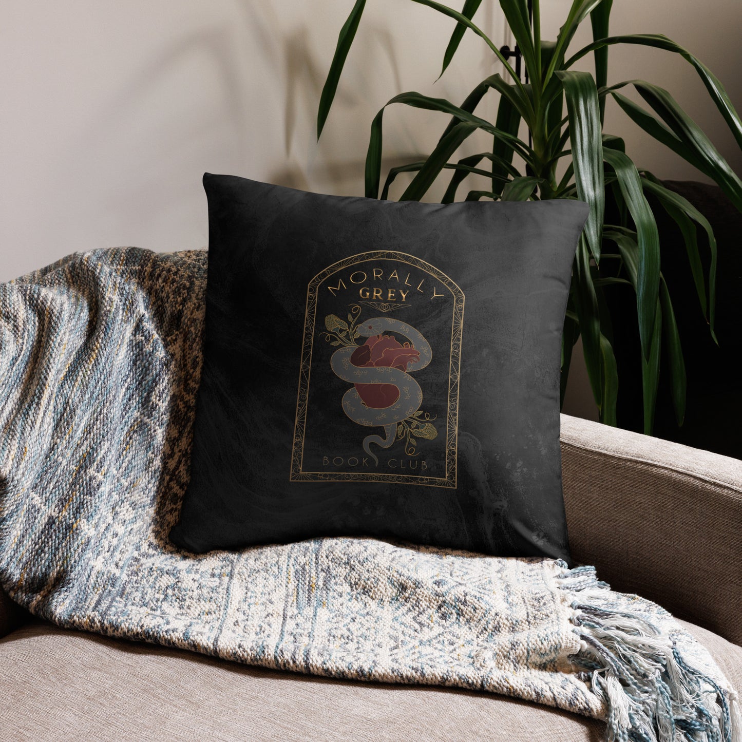 Morally Grey Book Club Pillow