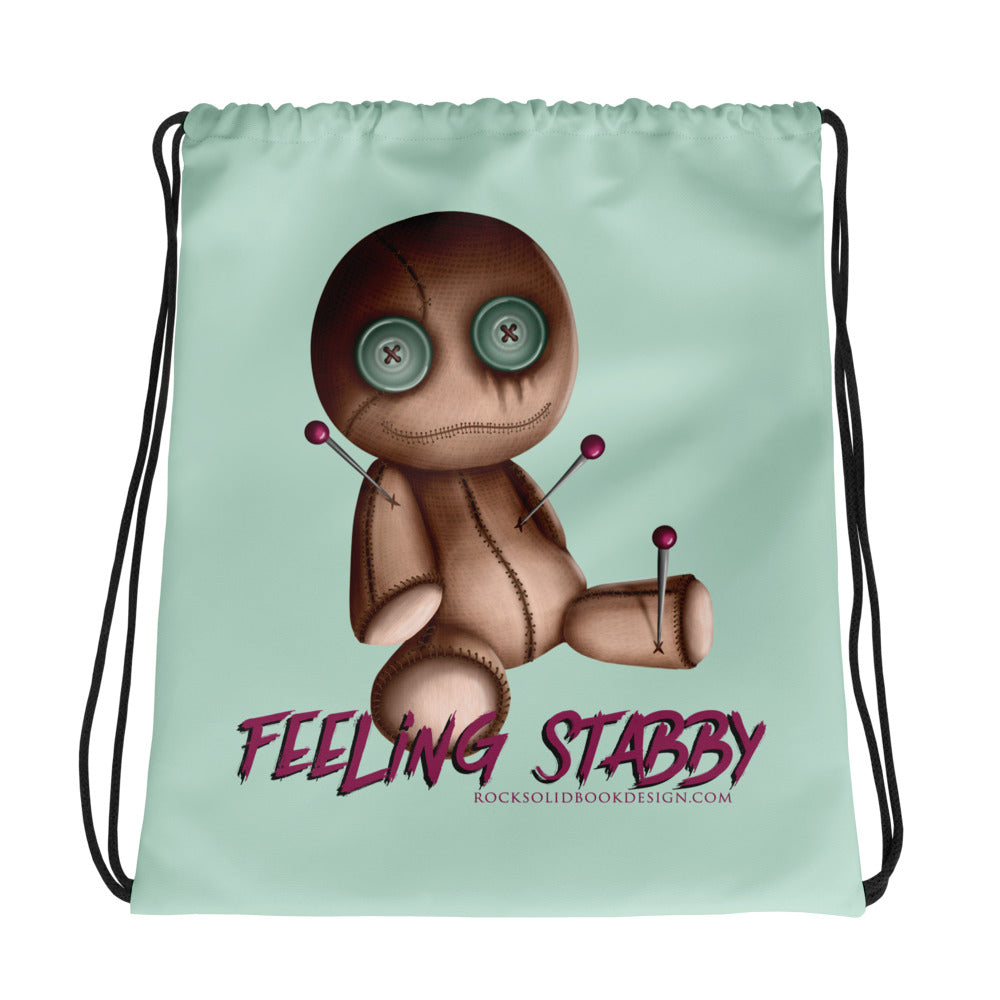 Feeling Stabby Drawstring Bag