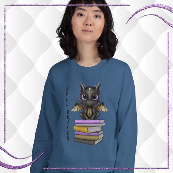 Book Dragon Unisex Sweatshirt