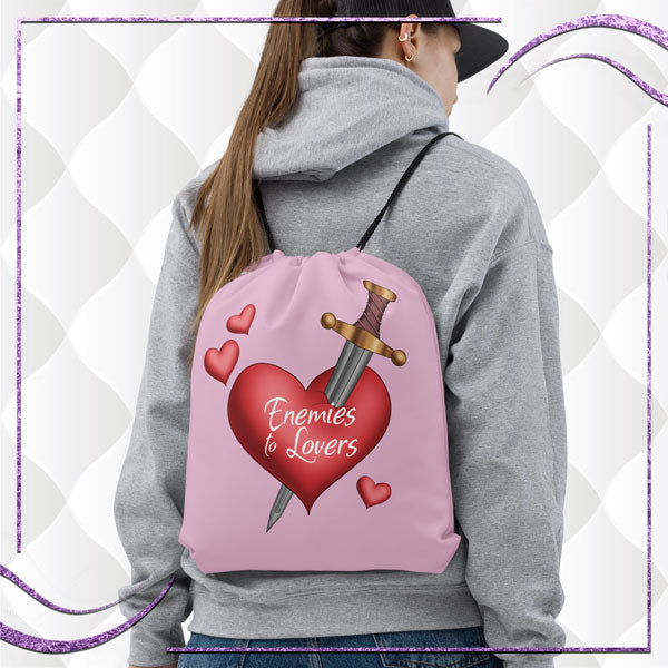 Enemies to Lovers Drawstring Bag