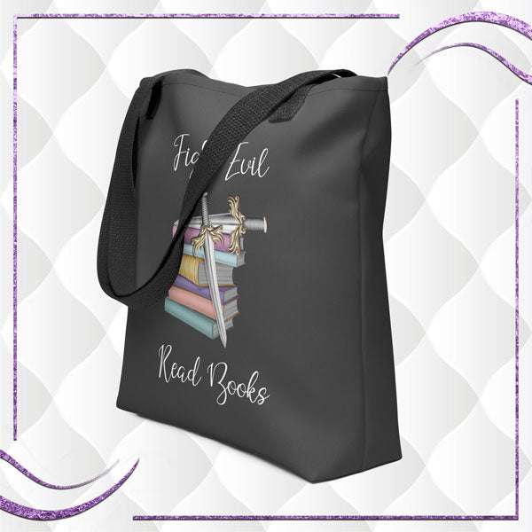 Fight Evil Read Books Tote