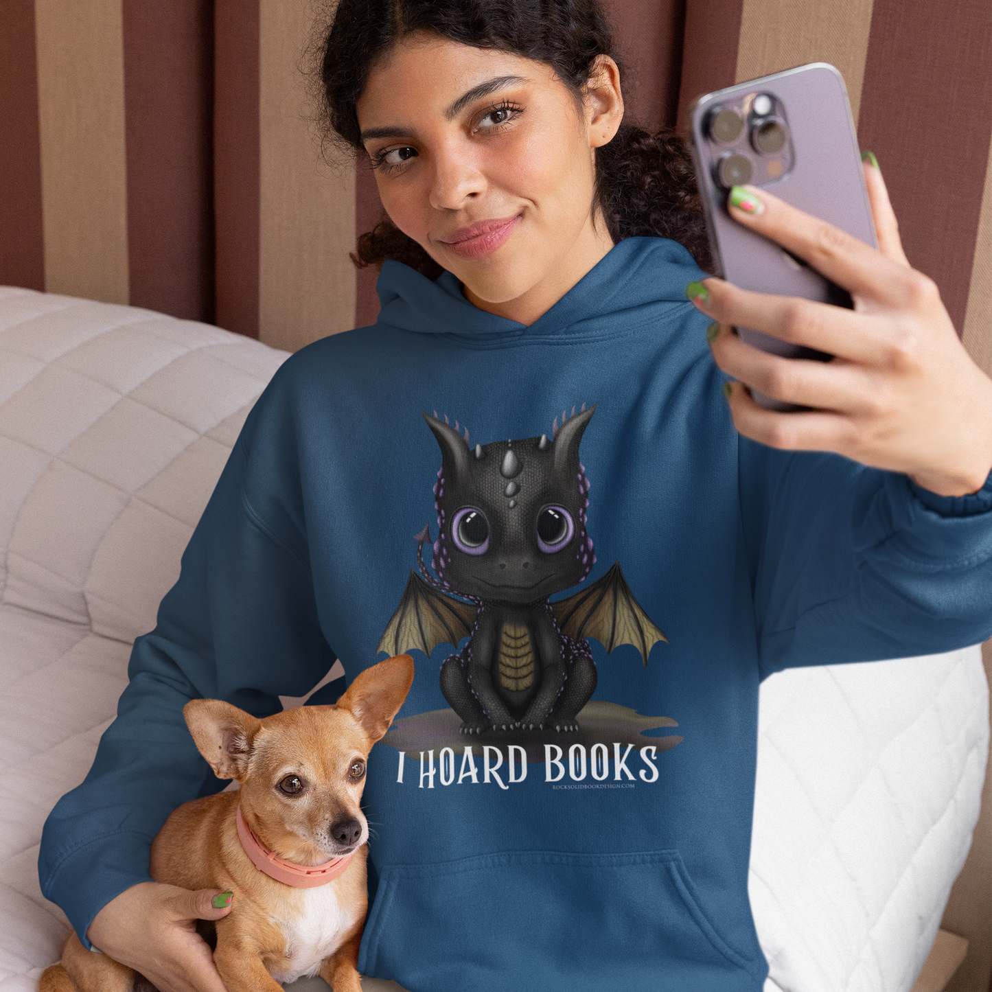 I Hoard Books Dragon Unisex Hoodie