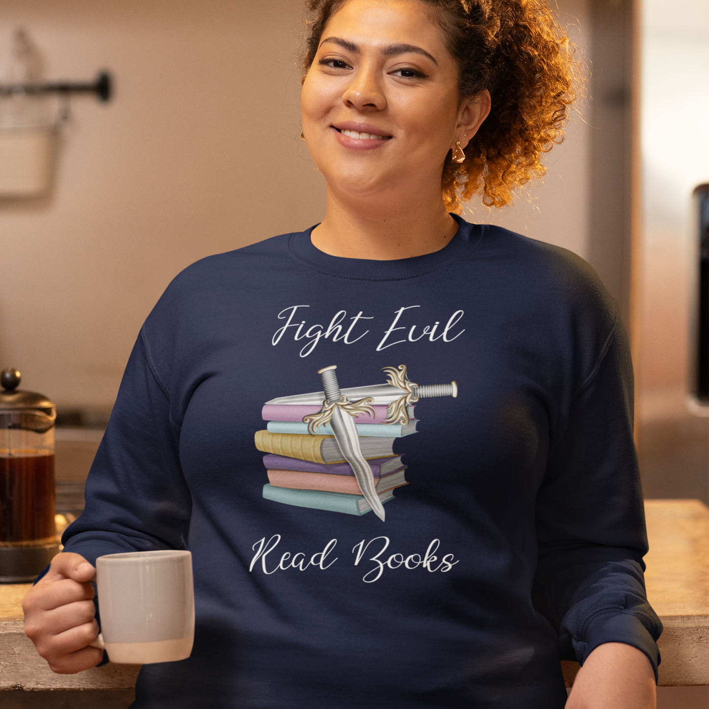 Fight Evil Read Books Unisex Sweatshirt