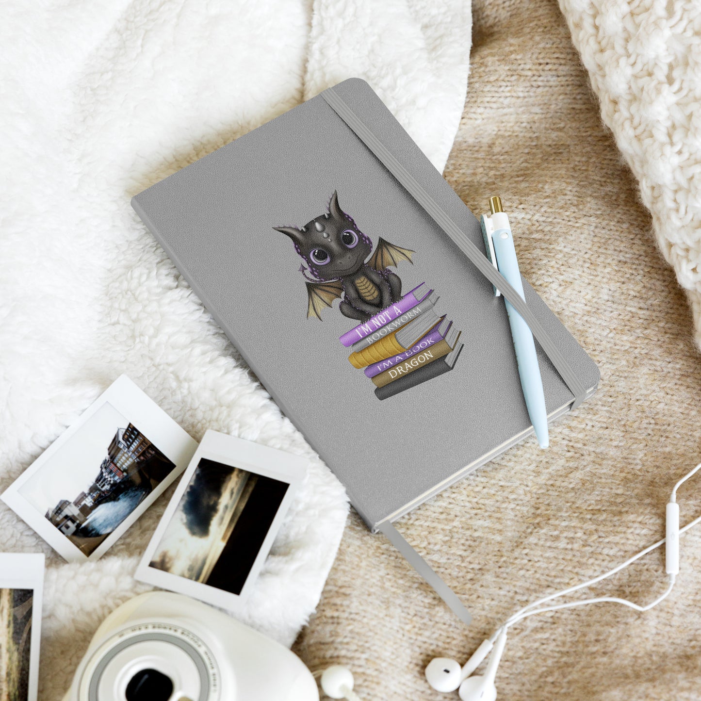 I'm a Book Dragon Hardcover Notebook