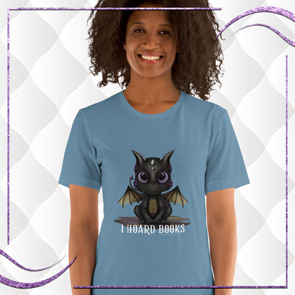 I Hoard Books Dragon Unisex T-shirt