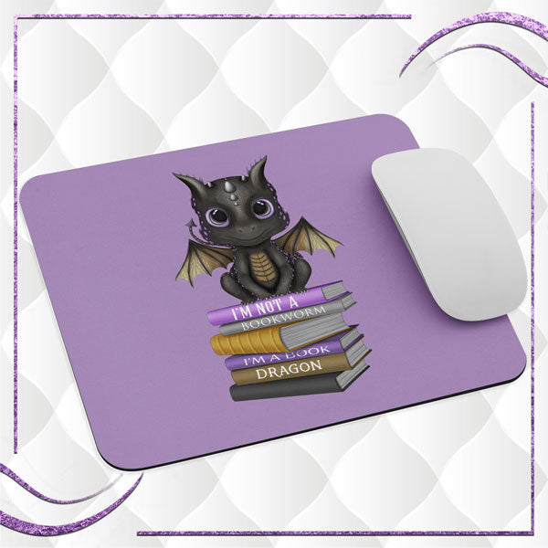 I'm A Book Dragon Mouse Pad