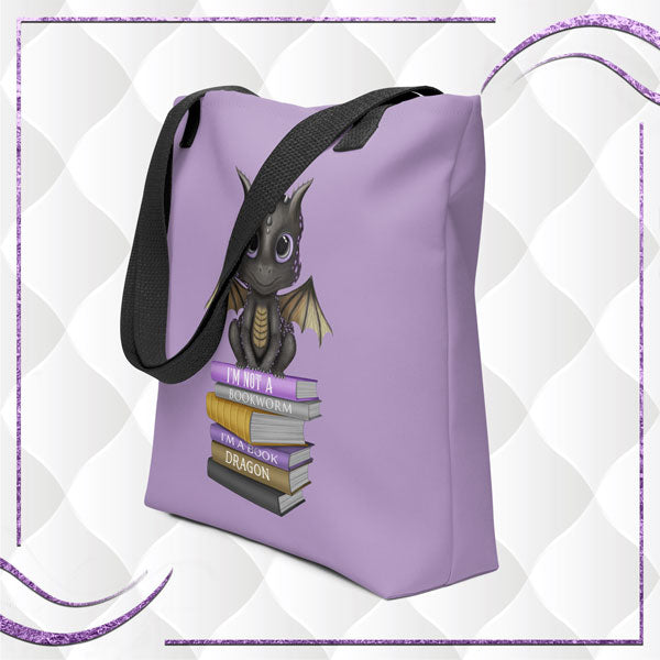 I'm A Book Dragon Tote