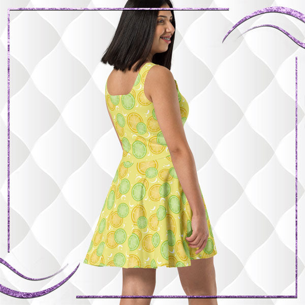 Lemon Lime Skater Dress