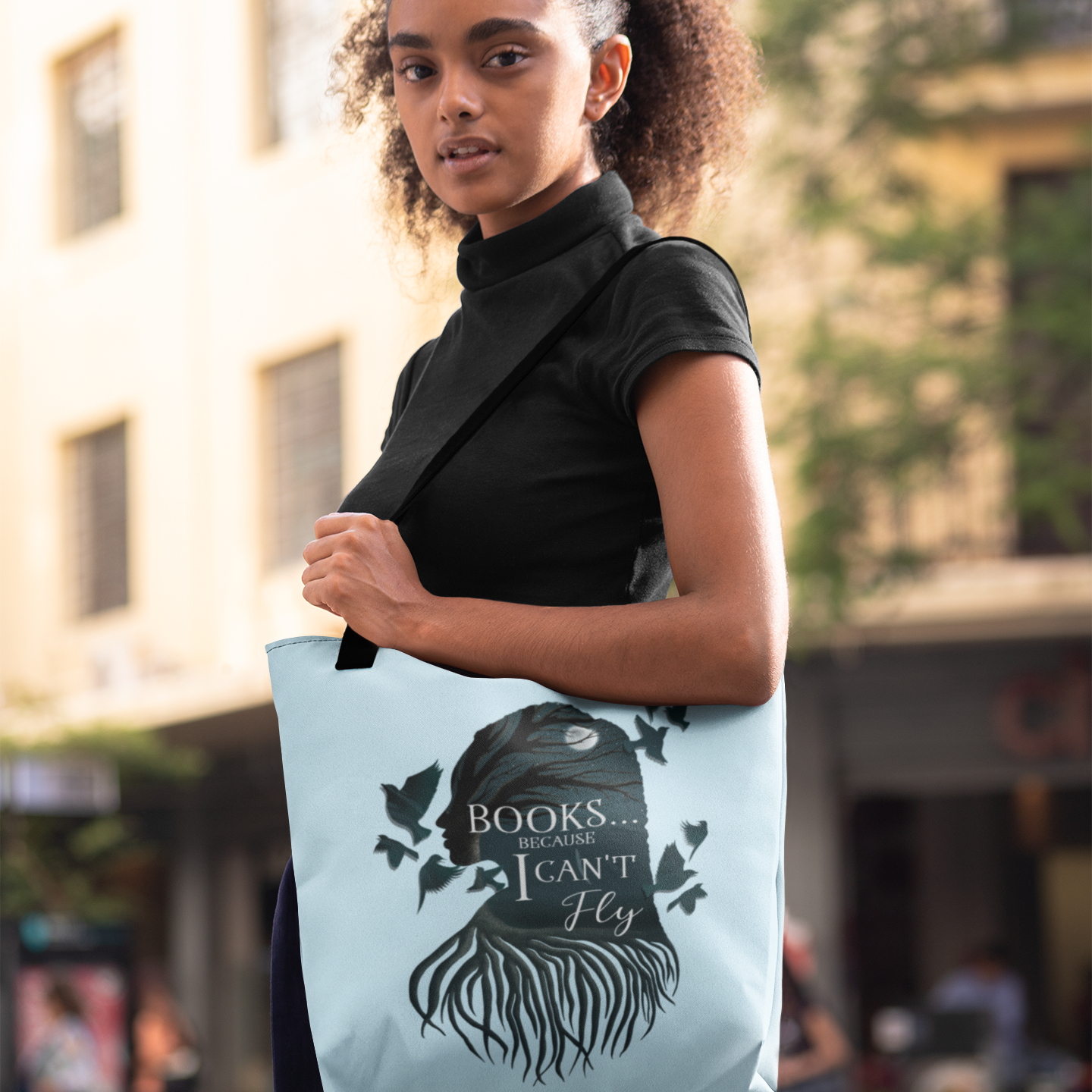 Books...Because I Can't Fly Tote Bag