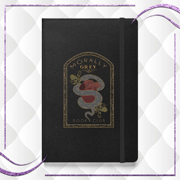 Morally Grey Book Club Hardcover Notebook