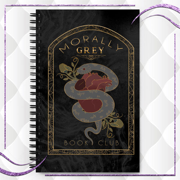 Morally Grey Book Club Spiral Notebook