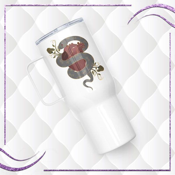 Snake & Heart Travel Mug