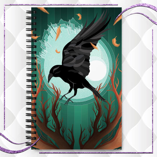 Raven Spiral Notebook