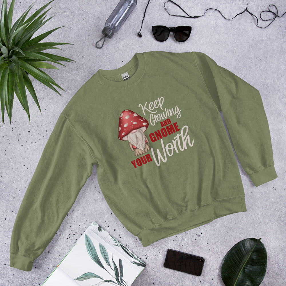 Gnome Your Worth Unisex Sweatshirt